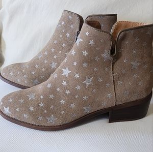 Steve Madden Leather Ankle Boots with silver stars